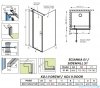 Radaway Eos KDJ II kabina prysznicowa 100x80 lewa przejrzyste 13799422-01L/13799410-01